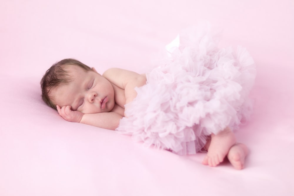 Babyfotos Ludwigsburg Mädchen Rosa
